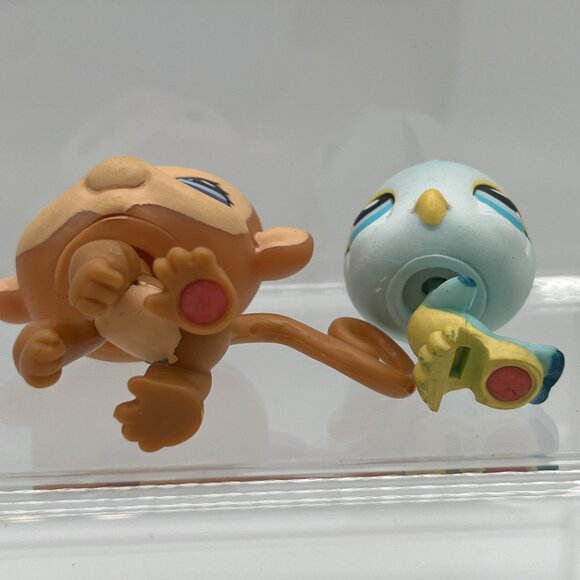 Littlest Pet Shop Pet Pairs MONKEY #189 PARAKEET #190 LPS 2005 - Picture 5 of 8